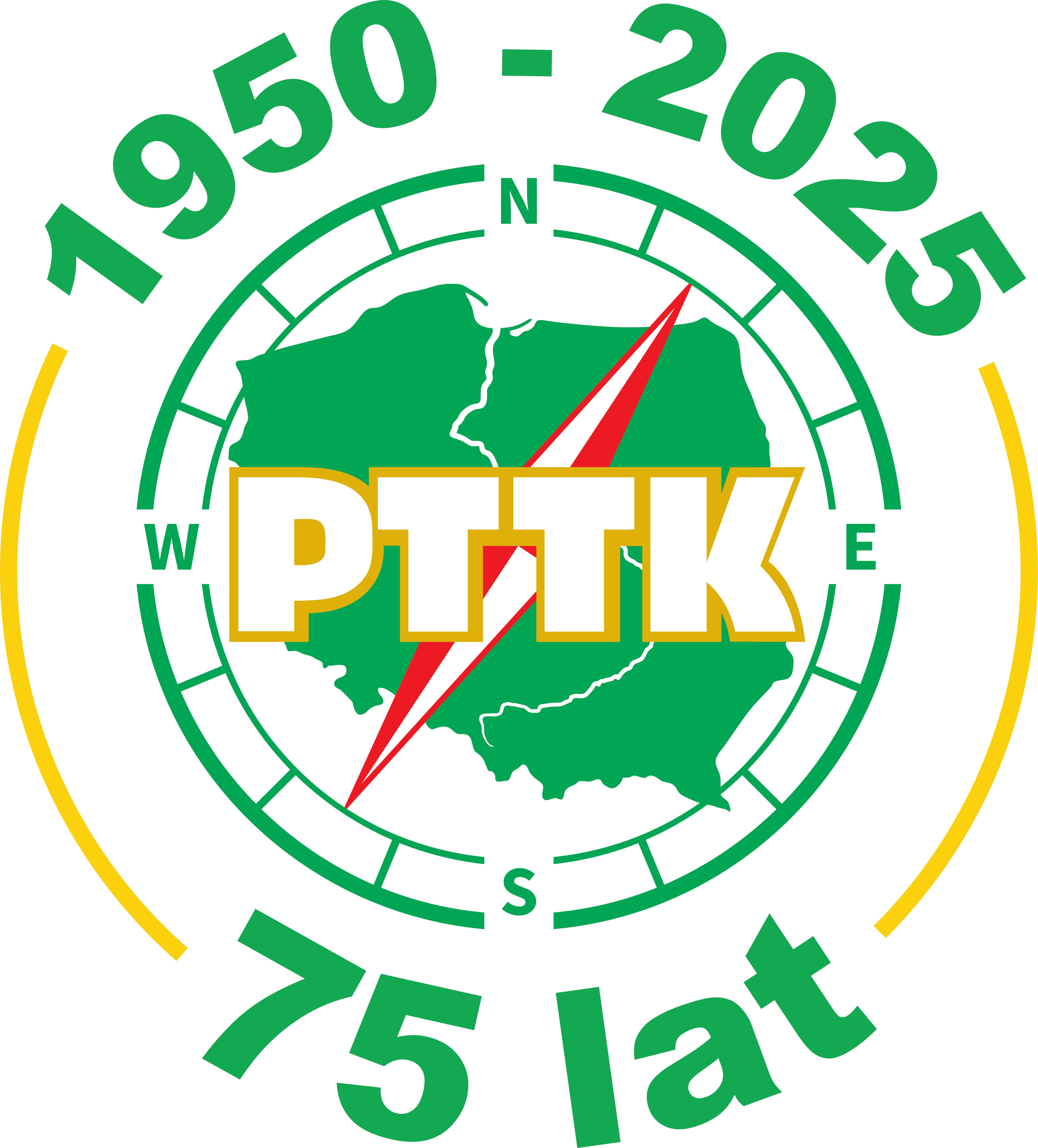 75 Lat PTTK logo